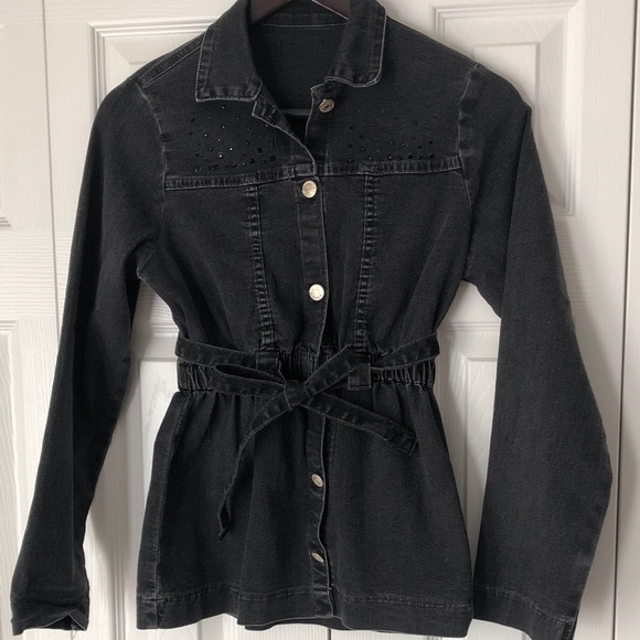 Other - Girls Black Denim Jacket